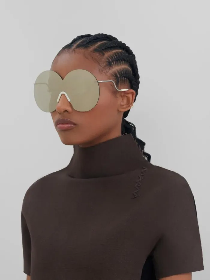 WomenMen Marni Sunglasses Silver Odrius Sunglasses