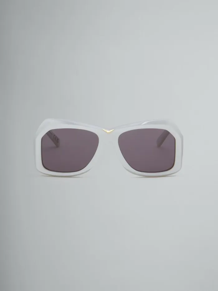 WomenMen Marni Sunglasses Silver Tiznit Sunglasses