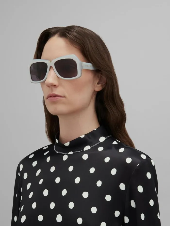 WomenMen Marni Sunglasses Silver Tiznit Sunglasses