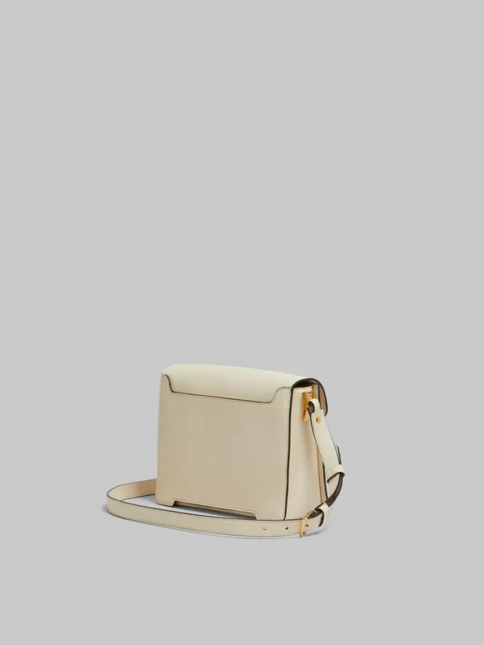 WomenMen Marni Trunkaroo Bag Cream Leather Trunkaroo Medium Shoulder Bag