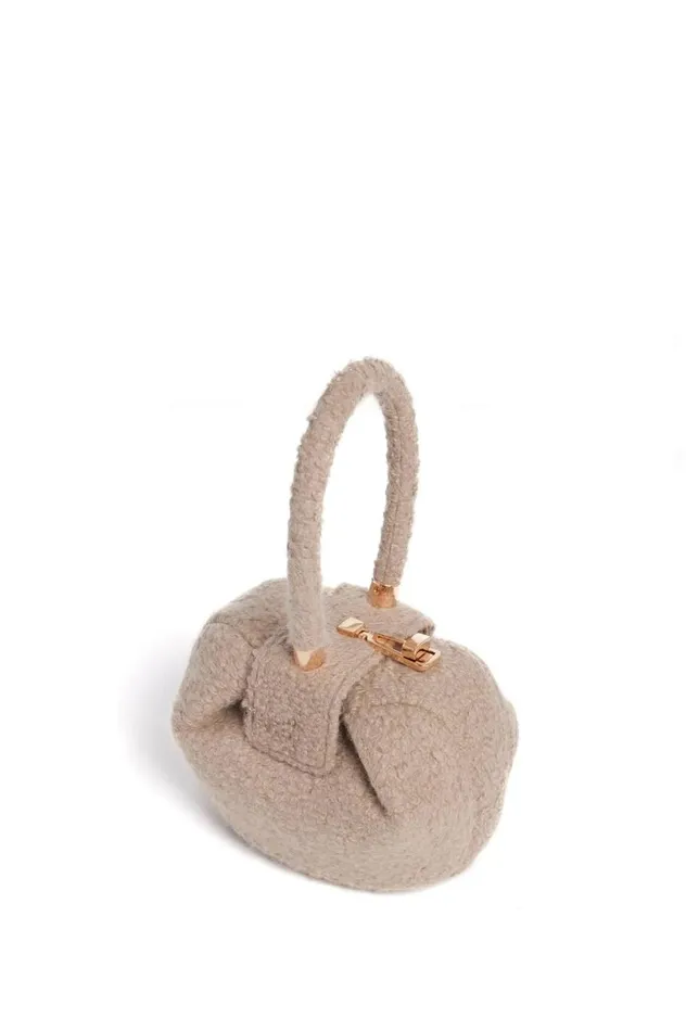 WomenMen Mini Bags Gabriela Hearst Demi Bag In Camel Cashmere Boucle