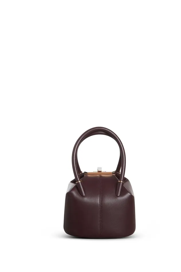 WomenMen Mini Bags Gabriela Hearst Mini Baez Bag In Bordeaux Nappa Leather