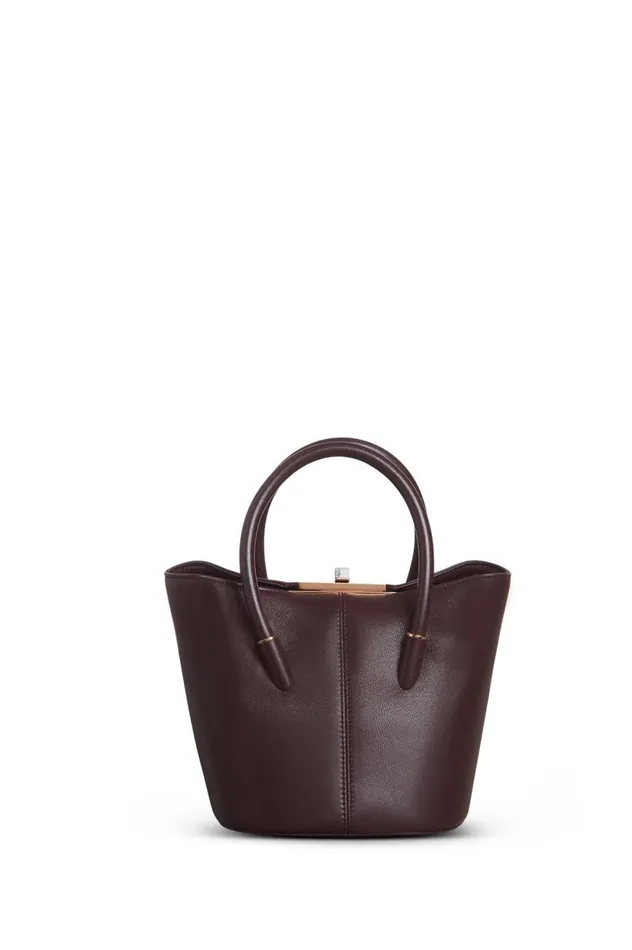 WomenMen Mini Bags Gabriela Hearst Mini Baez Bag In Bordeaux Nappa Leather