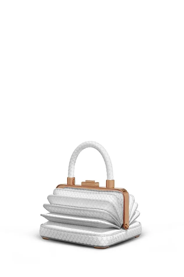 WomenMen Mini Bags Gabriela Hearst Mini Diana Bag In Ivory Snakeskin