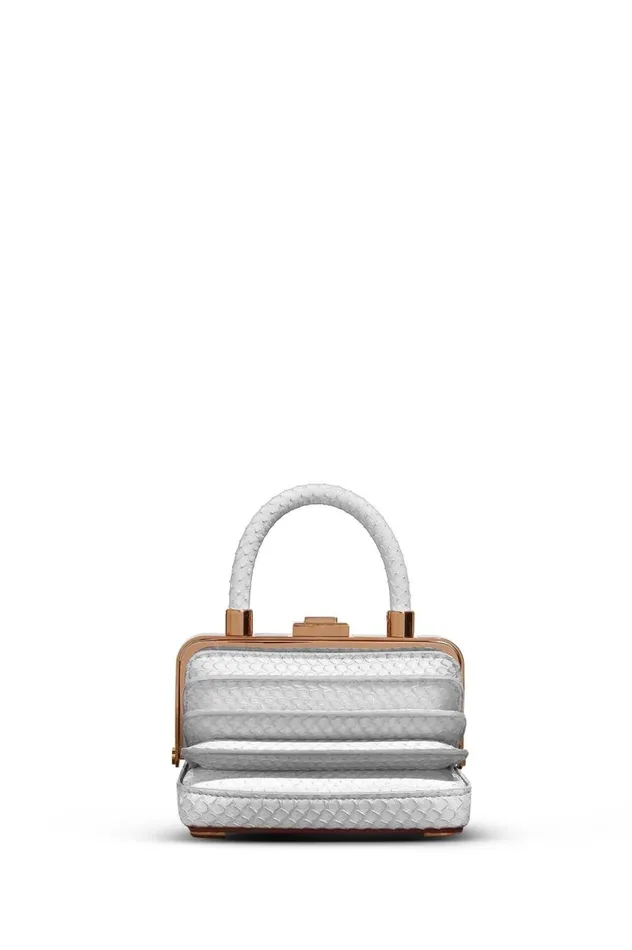 WomenMen Mini Bags Gabriela Hearst Mini Diana Bag In Ivory Snakeskin