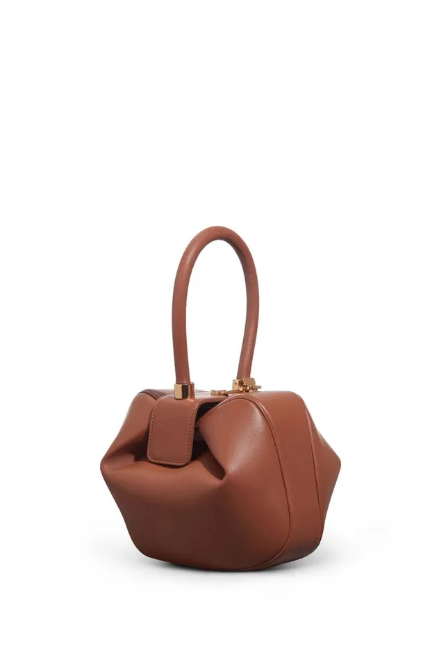 WomenMen Top Handles Gabriela Hearst Demi Bag In Cognac Nappa Leather