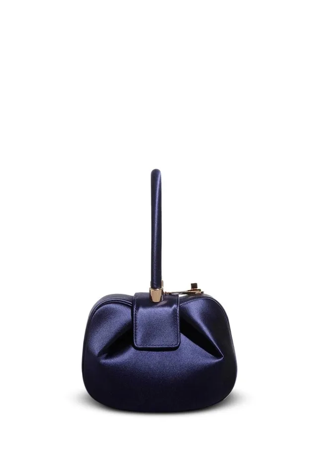 WomenMen Top Handles Gabriela Hearst Demi Bag In Sapphire Satin