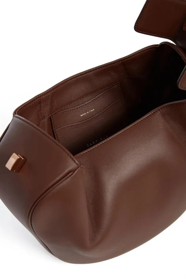 WomenMen Top Handles Gabriela Hearst Nina Bag In Chocolate Nappa Leather