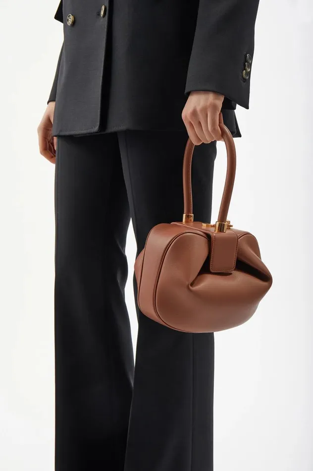 WomenMen Top Handles Gabriela Hearst Nina Bag In Chocolate Nappa Leather