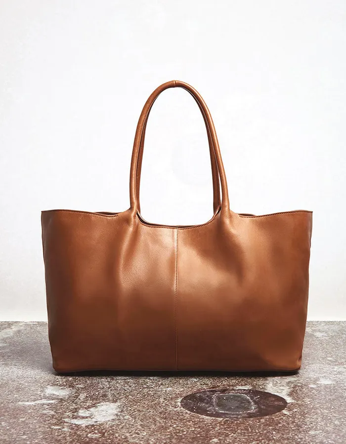 WomenMen Totes Gabriela Hearst Mcewan Tote Bag In Wood Leather