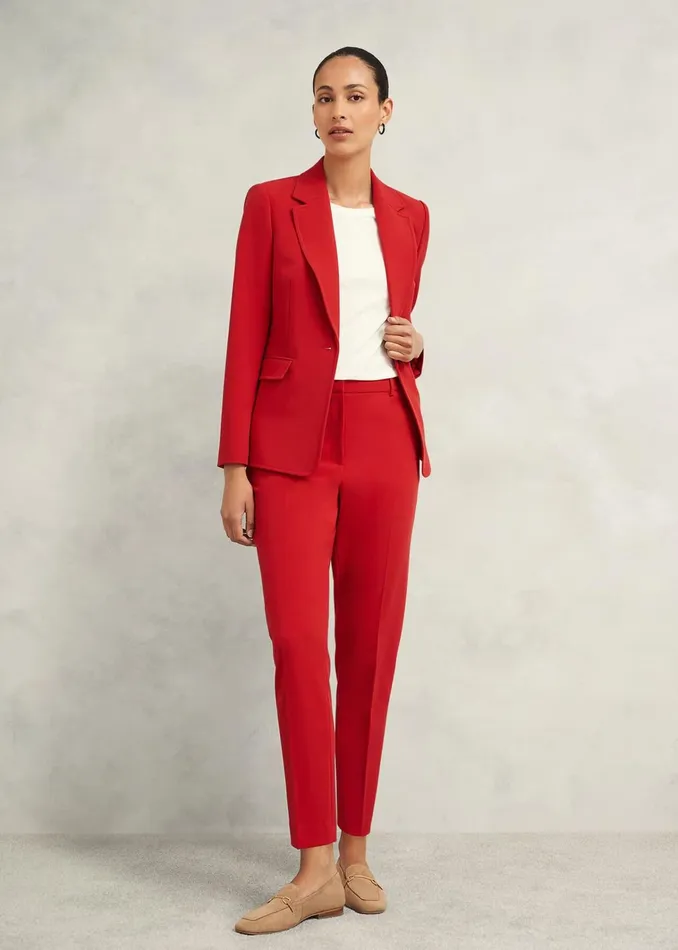 Women Miley Suit Jacket Begonia Red Hobbs Coats and Jackets