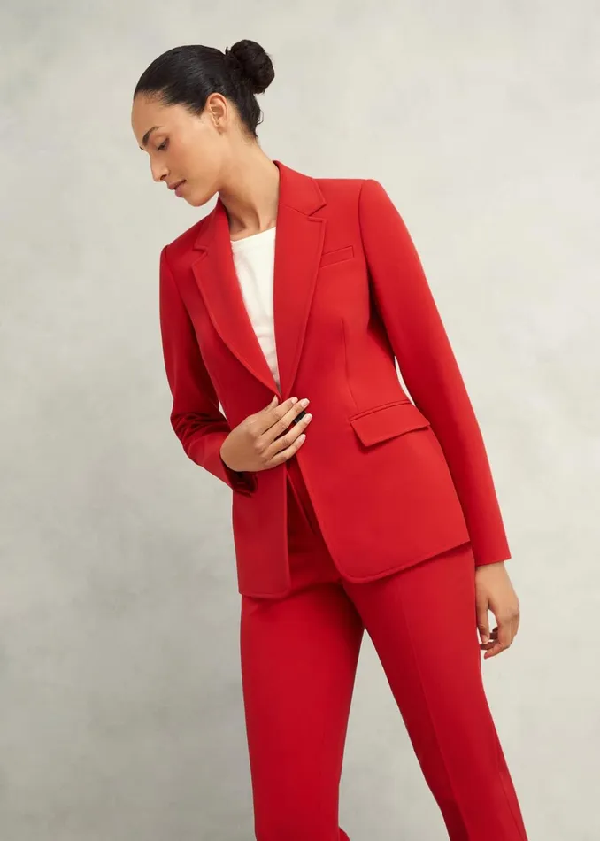 Women Miley Suit Jacket Begonia Red Hobbs Coats and Jackets