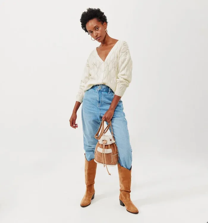 Women Milla Openwork 2Way Jumpeer 8211 Ecru Promod Jumpers And Cardigans Women Milla Openwork 2Way Jumpeer 8211 Ecru Promod Jumpers And Cardigans