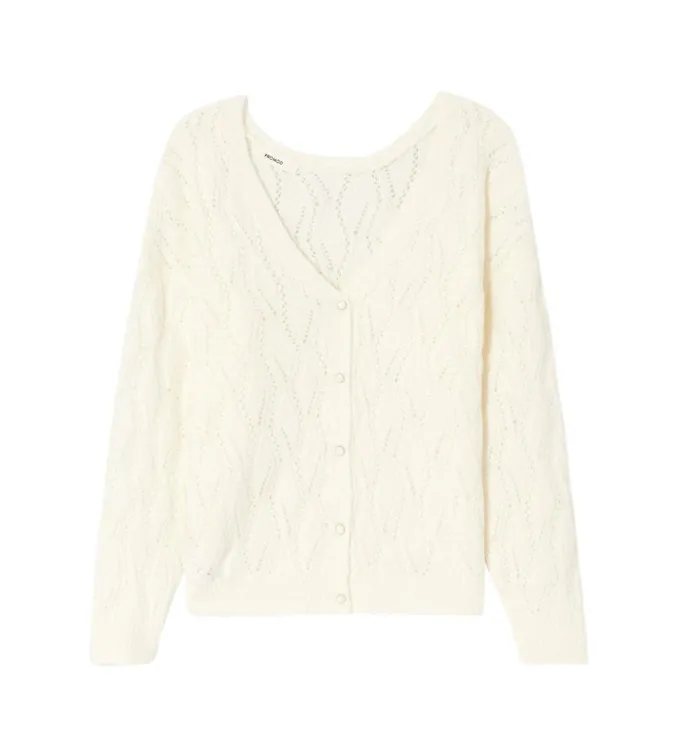 Women Milla Openwork 2Way Jumpeer 8211 Ecru Promod Jumpers And Cardigans Women Milla Openwork 2Way Jumpeer 8211 Ecru Promod Jumpers And Cardigans