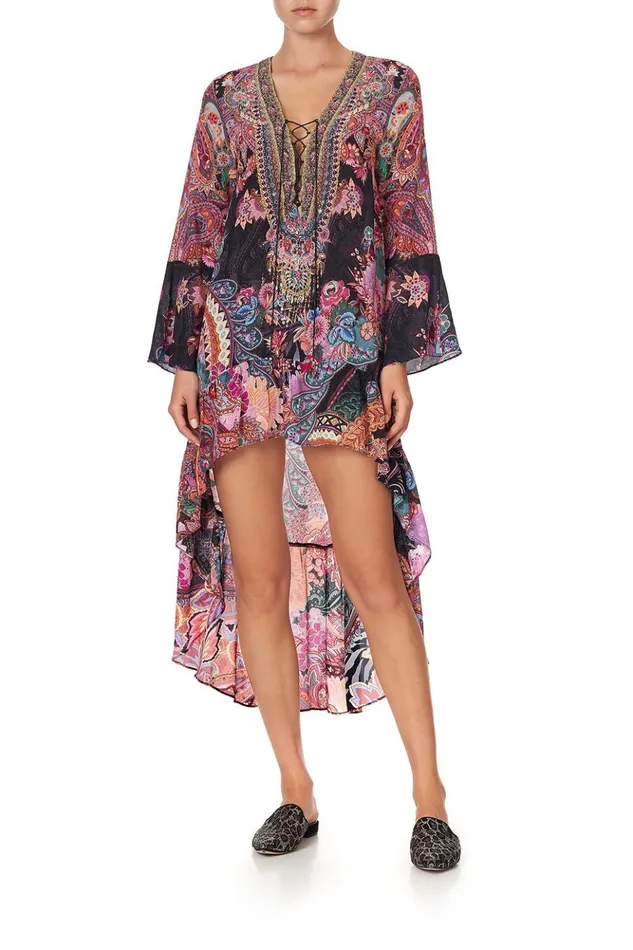 Women Mini Dresses Camilla Short Dress With High Low Hem Swinging Sixties