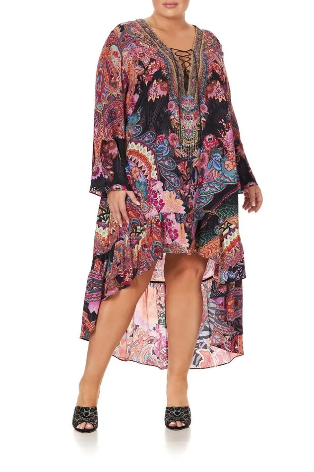 Women Mini Dresses Camilla Short Dress With High Low Hem Swinging Sixties