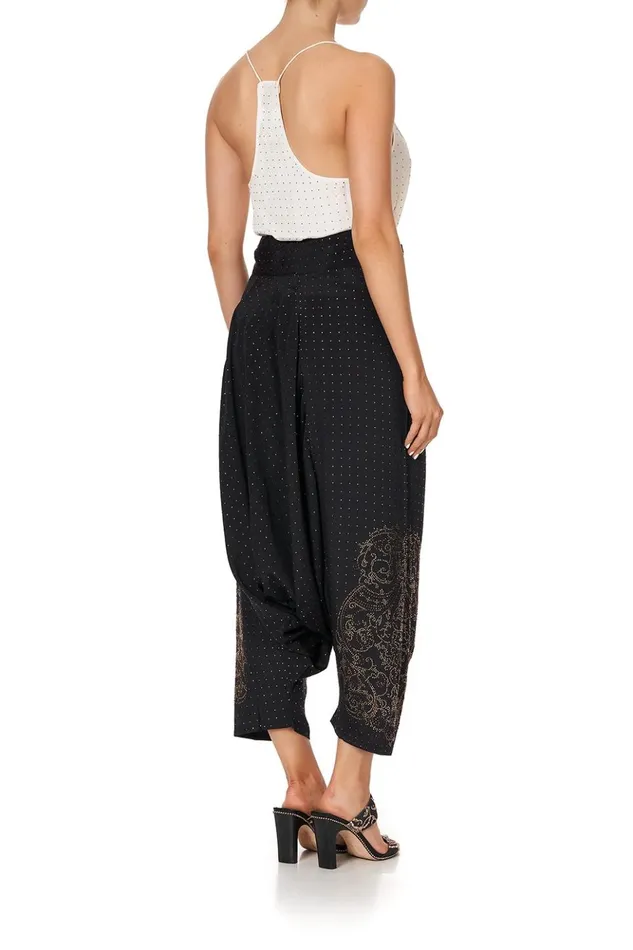 Women Modest Clothing Camilla Harem Pants Luxe Black