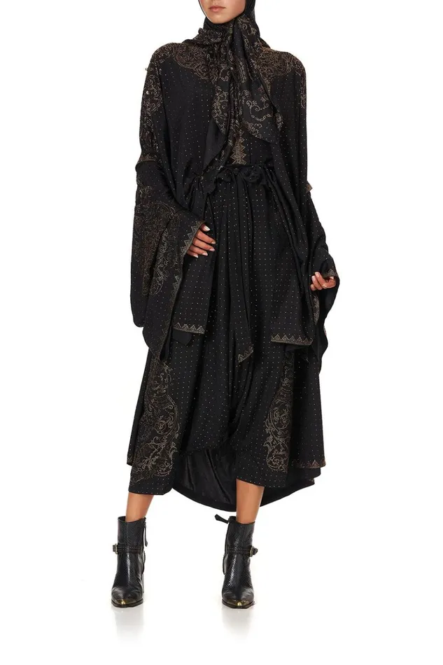 Women Modest Clothing Camilla Harem Pants Luxe Black