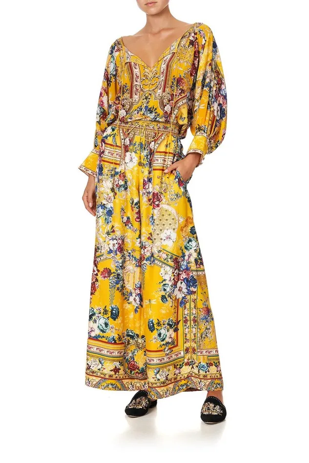 Women Modest Clothing Camilla Raglan Sleeve Button Up Top Crowned Roses