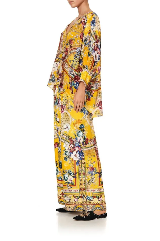 Women Modest Clothing Camilla Raglan Sleeve Button Up Top Crowned Roses