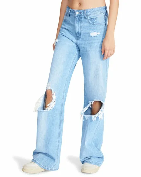 Women MYLAH JEAN Denim Fabric Steve Madden Bottoms Women MYLAH JEAN Denim Fabric Steve Madden Bottoms