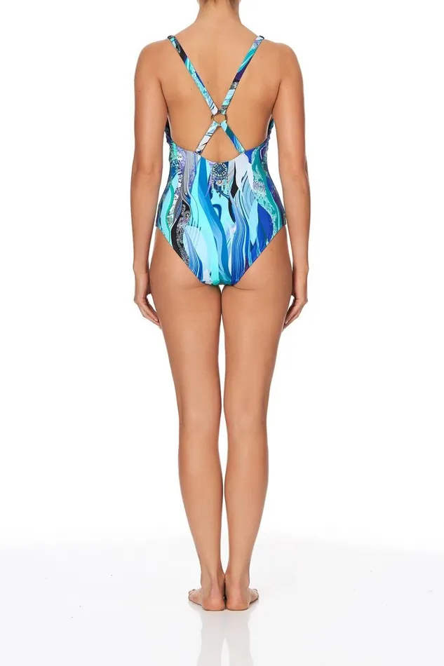 Women One Pieces Camilla Ring Detail Plunge One Piece Wategos Wanderlust