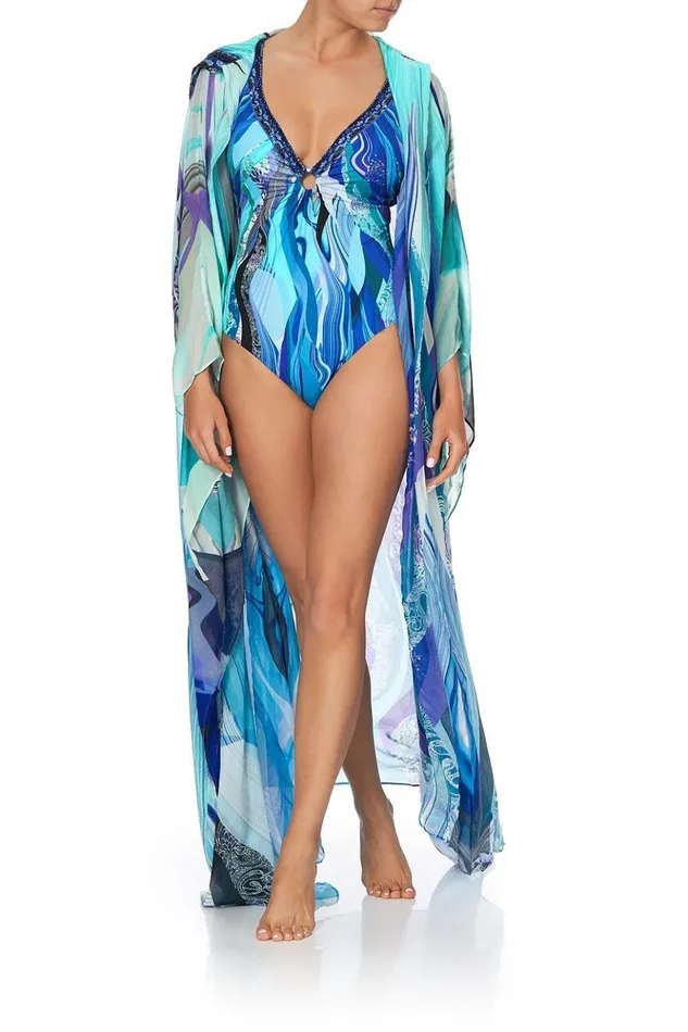 Women One Pieces Camilla Ring Detail Plunge One Piece Wategos Wanderlust