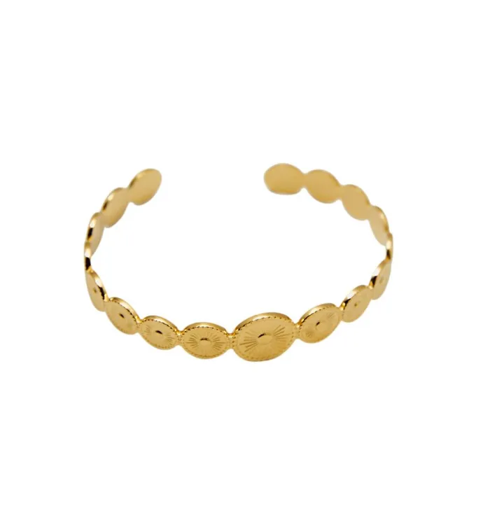 Women Open Bangle Bracelet 8211 Gold Promod Jewellery