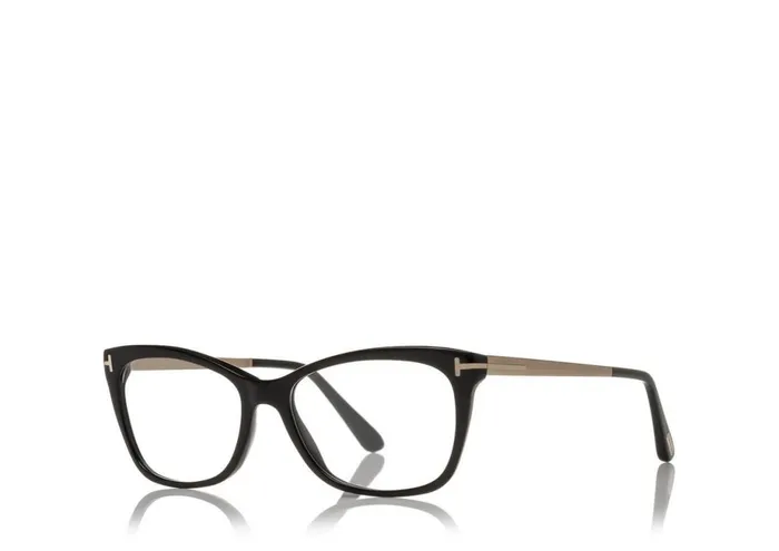 Women OPTICAL Tom Ford Slight Rounded Square Optical Frame Black Women OPTICAL Tom Ford Slight Rounded Square Optical Frame Black