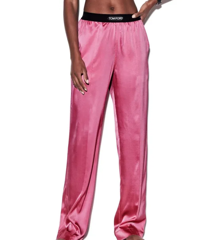 Women Pajamas and Robes Tom Ford Stretch Silk Satin Pj Pants Rose Bloom Women Pajamas and Robes Tom Ford Stretch Silk Satin Pj Pants Rose Bloom