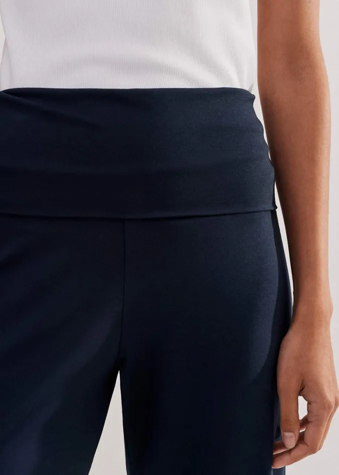 Women Palazzo Pant Dark Navy MEEM