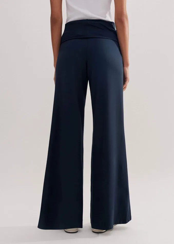 Women Palazzo Pant Dark Navy MEEM