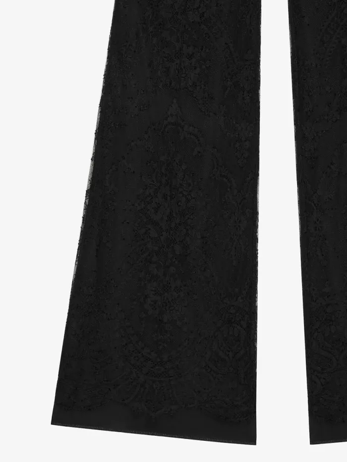 Women Pants and Shorts Givenchy Flare Pants In Lace Black Women Pants and Shorts Givenchy Flare Pants In Lace Black