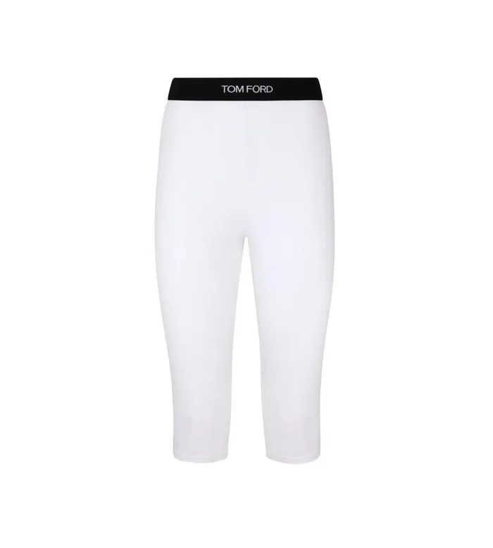 Women Pants and Shorts Tom Ford Modal Yoga Pant White