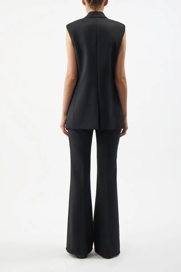 Women Pants Gabriela Hearst Rhein Pant In Black Sportswear Wool