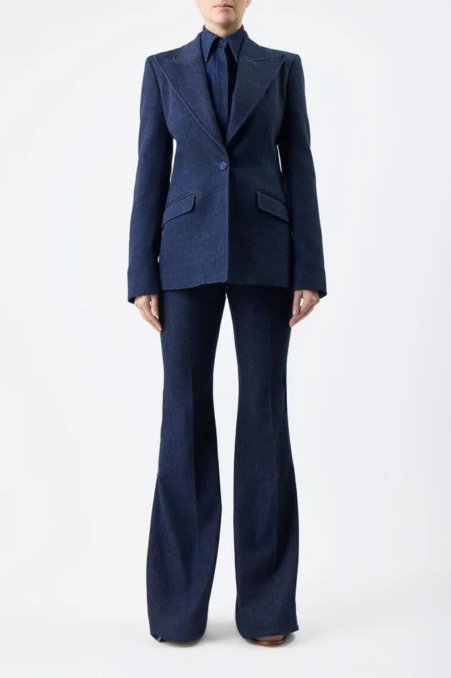 Women Pants Gabriela Hearst Rhein Pant In Organic Raw Denim