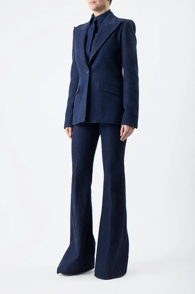 Women Pants Gabriela Hearst Rhein Pant In Organic Raw Denim