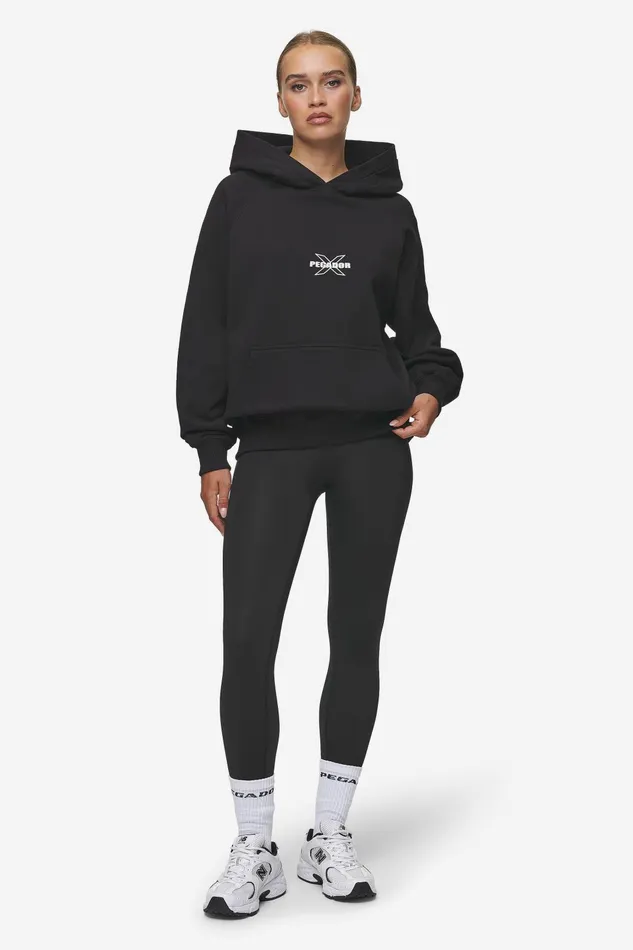 Women Pegador Hoodies Belly Oversized Hoodie Washed Black Women Pegador Hoodies Belly Oversized Hoodie Washed Black