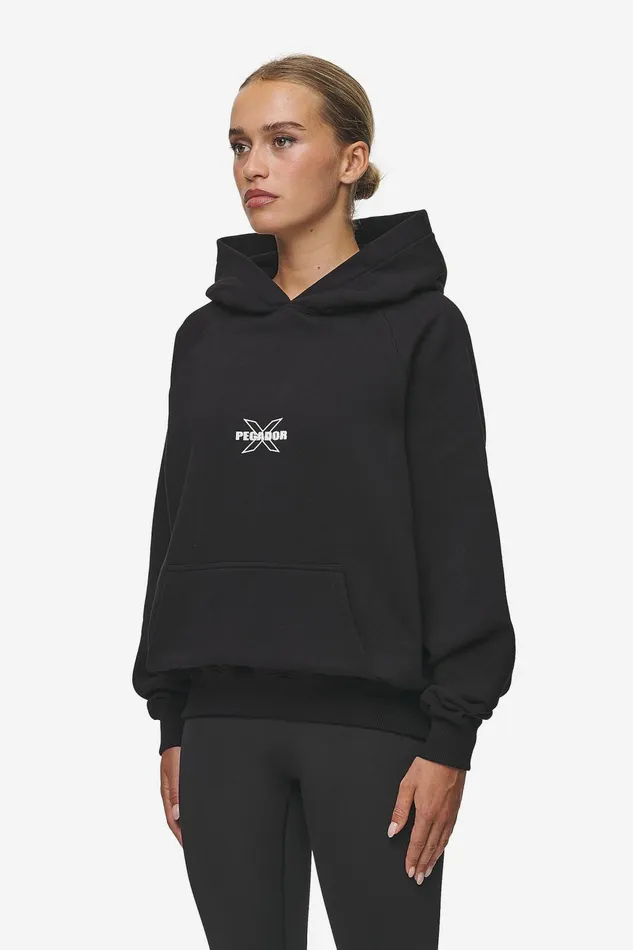Women Pegador Hoodies Belly Oversized Hoodie Washed Black Women Pegador Hoodies Belly Oversized Hoodie Washed Black