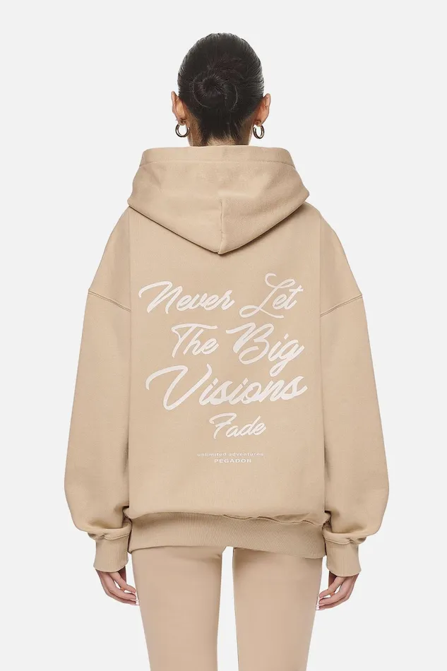 Women Pegador Hoodies Berri Oversized HoodieWashed Safari Sand