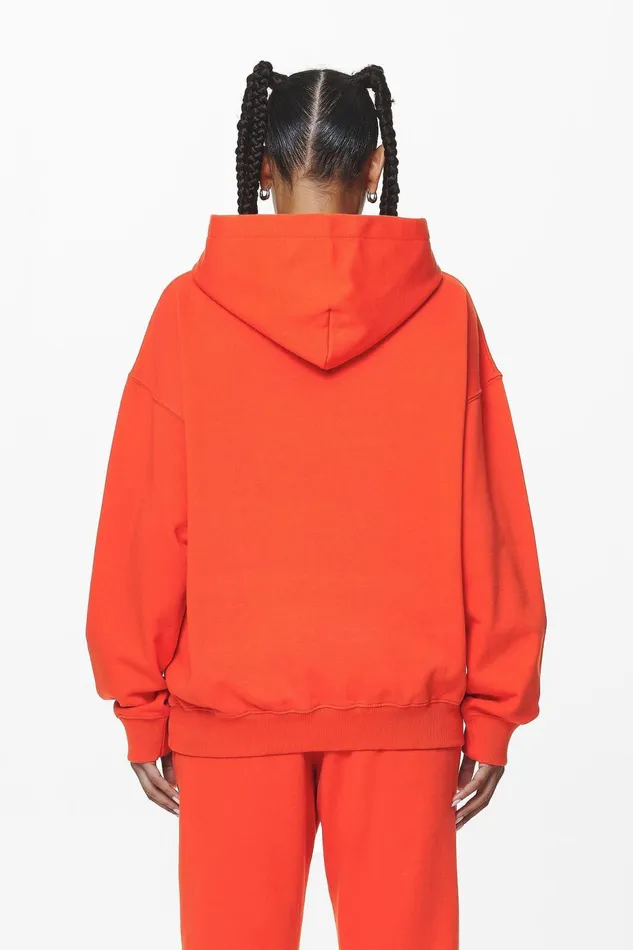 Women Pegador Hoodies Clarita Logo Oversized Hoodie Washed Signal Red Gum Women Pegador Hoodies Clarita Logo Oversized Hoodie Washed Signal Red Gum