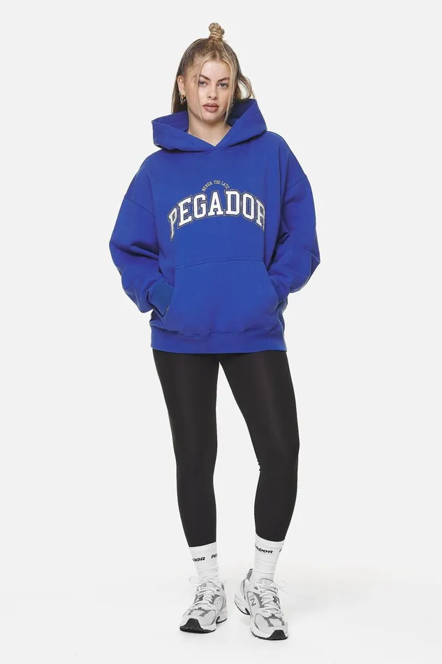 Women Pegador Hoodies Wayruna Oversized HoodieWashed True Blue Women Pegador Hoodies Wayruna Oversized HoodieWashed True Blue