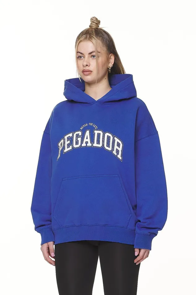 Women Pegador Hoodies Wayruna Oversized HoodieWashed True Blue Women Pegador Hoodies Wayruna Oversized HoodieWashed True Blue