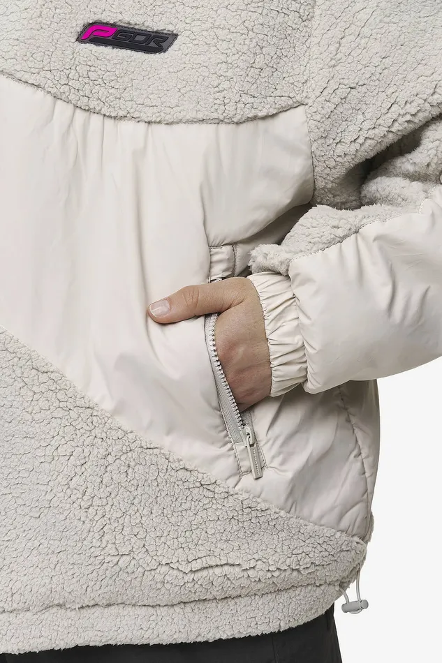 Women Pegador Jacken Casma Teddy Fabric Mix Jacket Moon Grey Women Pegador Jacken Casma Teddy Fabric Mix Jacket Moon Grey