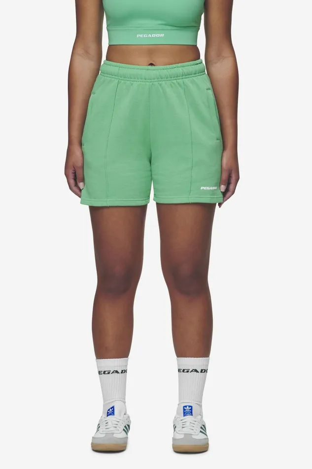 Women Pegador Shorts Sully High Waisted Shorts Washed Peppermint Green White Gum