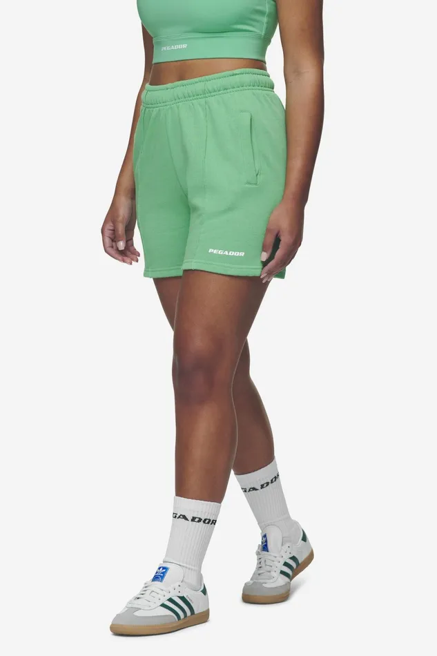 Women Pegador Shorts Sully High Waisted Shorts Washed Peppermint Green White Gum Women Pegador Shorts Sully High Waisted Shorts Washed Peppermint Green White Gum