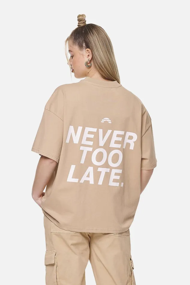 Women Pegador Tees Airville Heavy Oversized TeeWashed Safari Sand