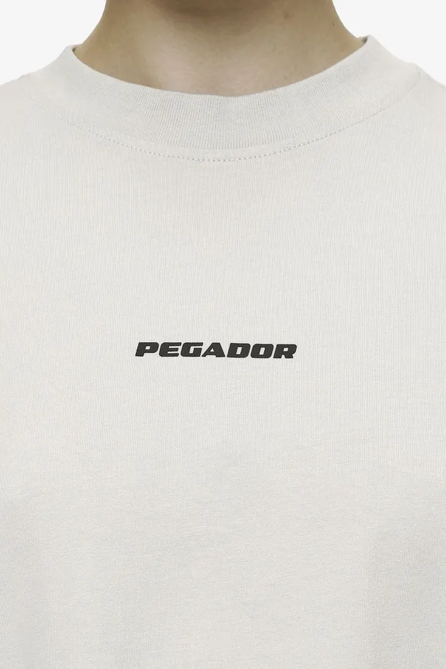 Women Pegador Tees Bracy Heavy Oversized Tee Washed Moon Grey Black Gum Women Pegador Tees Bracy Heavy Oversized Tee Washed Moon Grey Black Gum