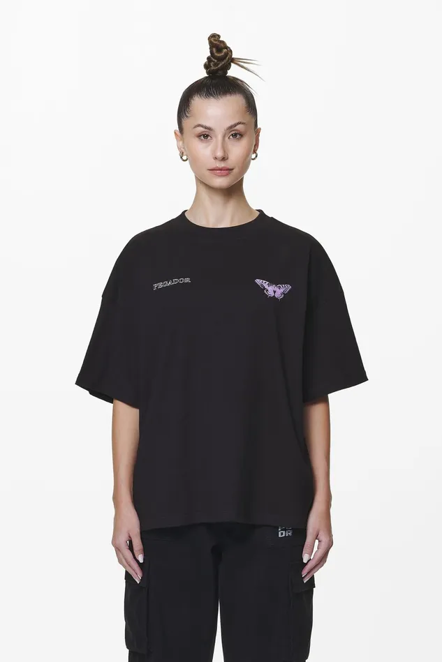 Women Pegador Tees Eira Oversized Tee Black Women Pegador Tees Eira Oversized Tee Black