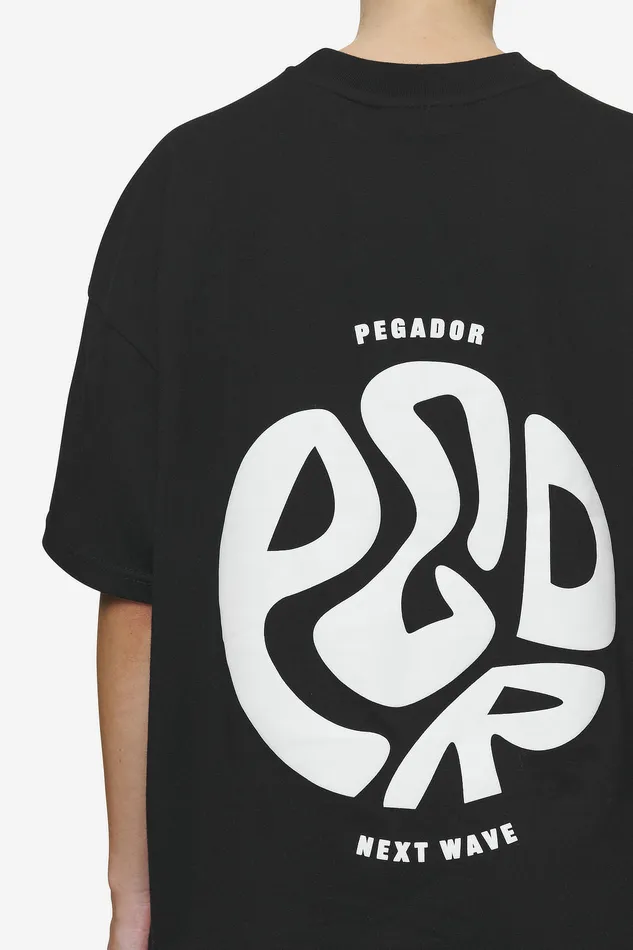 Women Pegador Tees Gabi Heavy Oversized Tee Black Women Pegador Tees Gabi Heavy Oversized Tee Black